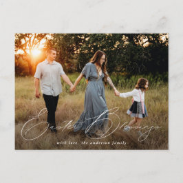 Elegantes Ostersegen-Foto Feiertagspostkarte