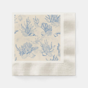 Elegantes Ozeanblau Serviette