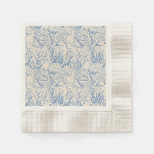 Elegantes Ozeanblau Serviette