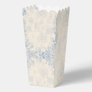 Elegantes ozeanblaues Toile Geschenkschachtel