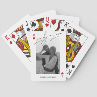 Elegantes Paar-Foto-Spielkarten Spielkarten