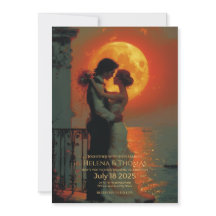 Elegantes Paar Mondlicht