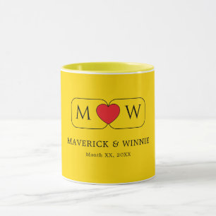 Elegantes Paargeschenk: Kaffeetassen zur Hochzeit