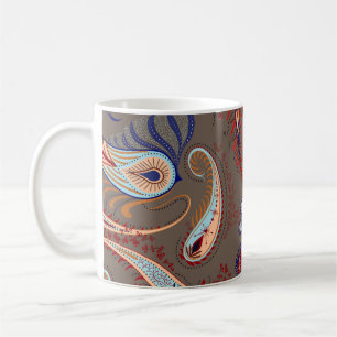 Elegantes Paisley-Muster: Vintage-Muster Kaffeetasse
