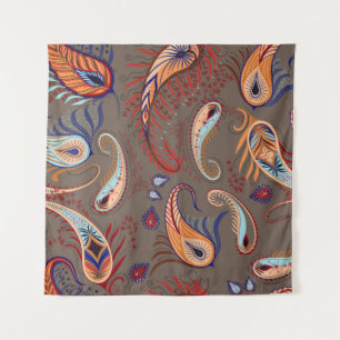 Elegantes Paisley Print: Vintages Muster Wandteppich