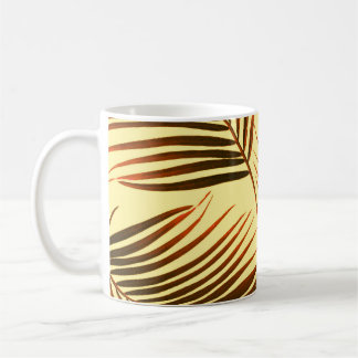 Elegantes Palm Repeat Muster-Design Kaffeetasse
