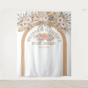 Elegantes Pampas-Gras-Brautparty Wandteppich
