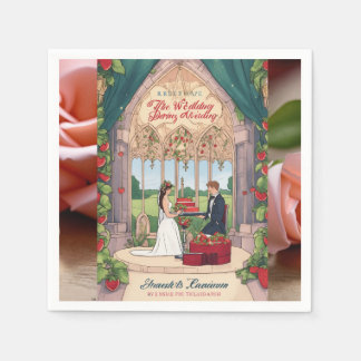 Elegantes Papier Napkin Designs für eine schöne We Serviette