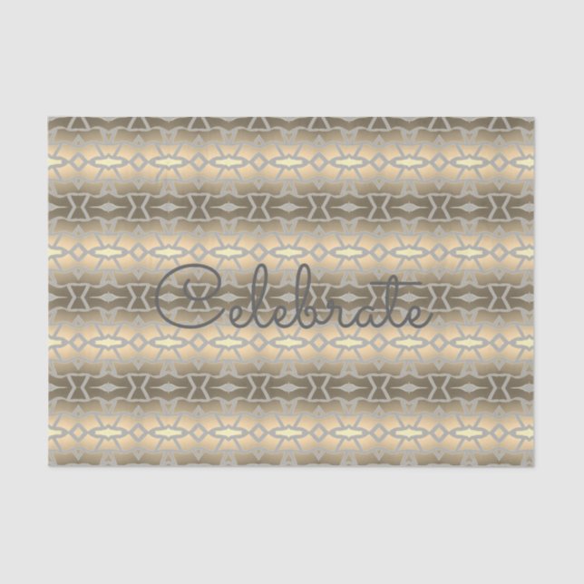 Elegantes Papiergewebe in Grays Seidenpapier (Vorderseite)