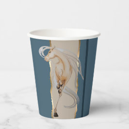 Elegantes Pappgeschirr mit edlem Pferdemotiv Pappbecher