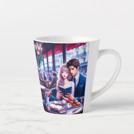 Elegantes Pariser Café Milchtasse