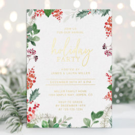 Elegantes Party Folien Feiertagskarte