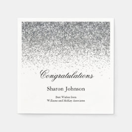 Elegantes Party für die Glitzer-Rente Serviette