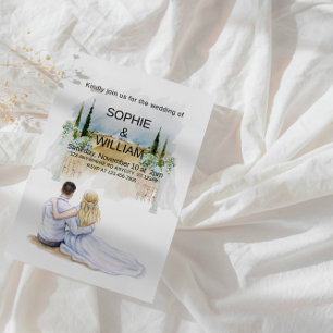 Elegantes Party für Hochzeiten im Freien Einladung