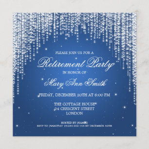 Elegantes Party Pension Einladung