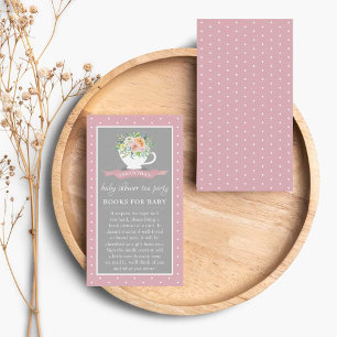 Elegantes Party Teacup Baby Shower Tea Begleitkarte