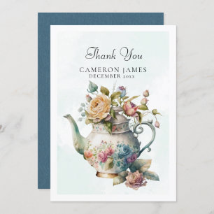 Elegantes Party Watercolor Teatro Sociale Bellinzo Dankeskarte