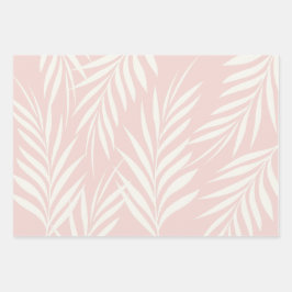 Elegantes Pastel Exotic Palm Blätter Muster
