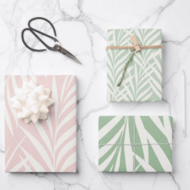 Elegantes Pastel Exotic Palm Blätter Muster