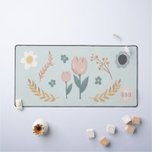 Elegantes Pastel Floral Modernes Monogramm