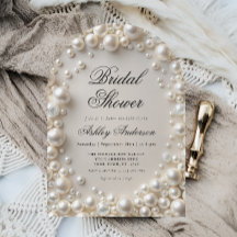 Elegantes Pastel Pearls Brautparty