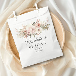 Elegantes pastellfarbenes Blume Bouquet Brautparty Geschenktütchen
