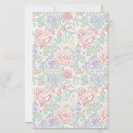 Elegantes pastellfarbenes Blumenscrapbookpapier mi