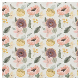 Elegantes Pastellmuster Blume Feminine l Pink Stoff