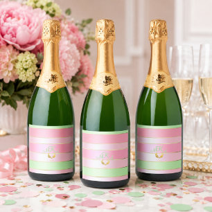 Elegantes Pastellrosa und Mintgrün