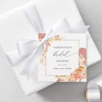 Elegantes Peach-and-Rust-Brautparty