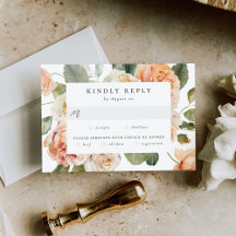 Elegantes Peach und Elfenbeinküche Rose Wählen Sie