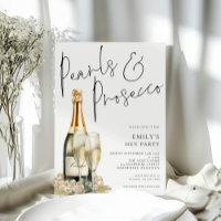 Elegantes Pearls Prosecco Hen Party
