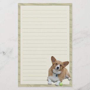 Elegantes Pembroke-Walisercorgi-Briefpapier Briefpapier