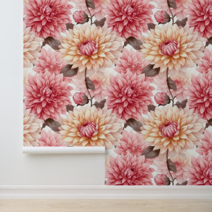 Elegantes Peonies Floral Wallpaper Tapete