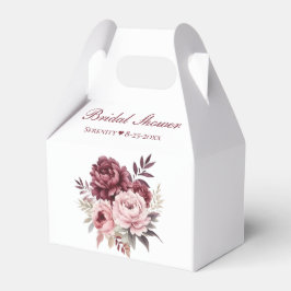 Elegantes Peony Watercolor Brautparty Geschenkschachtel