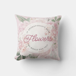 Elegantes Peony, wir wählen dir Grandkids Names Kissen