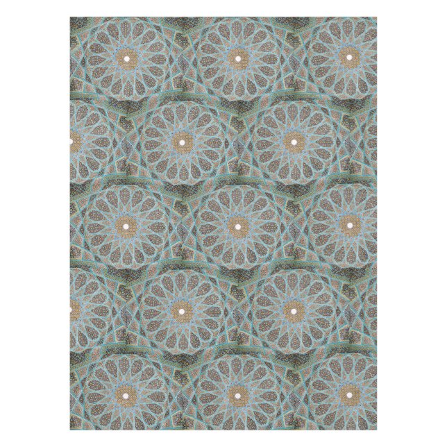 Elegantes Persisches Blaues arabisches Orientalisc Tischdecke (Vorderseite)