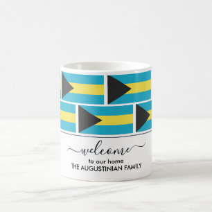 Elegantes Personalisiertes BAHAMAS FLAG Willkommen Kaffeetasse