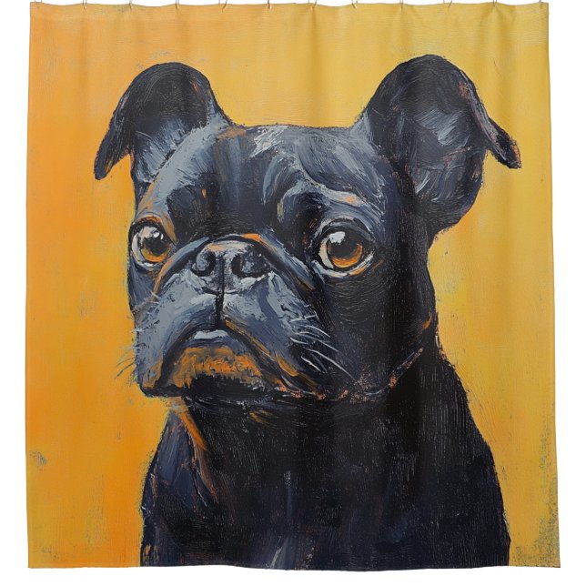 Elegantes Personalisiertes benutzerdefiniertes Fot Duschvorhang (Vorderseite)