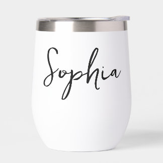 Elegantes Personalisiertes Brautparty Wine Tumbler
