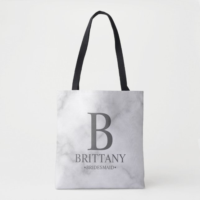 Elegantes Personalisiertes Bridesmaid Monogramm un (Vorderseite)