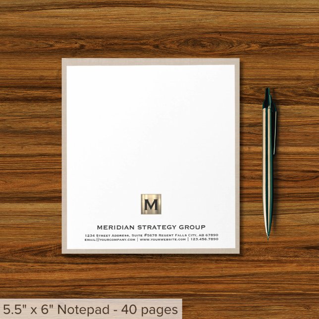 Elegantes Personalisiertes Business Notepad Notizblock (Von Creator hochgeladen)