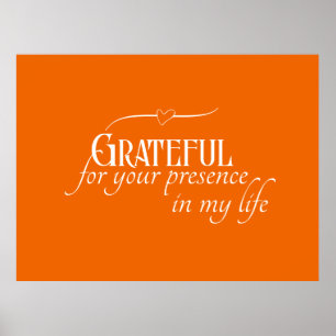 Elegantes personalisiertes dankbares Herbst-Ernted Poster