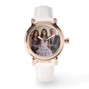 Elegantes Personalisiertes Foto 15. Geburtstag Kee Armbanduhr