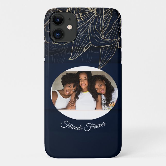 Elegantes personalisiertes Foto Case-Mate iPhone Hülle (Rückseite)