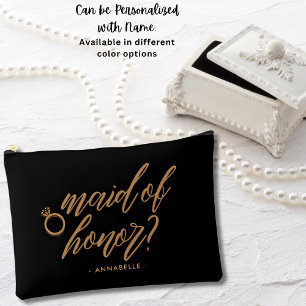 Elegantes personalisiertes Geschenk für die Trauze Zubehörtasche