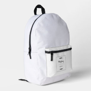 Elegantes Personalisiertes Hochzeitsgeschenk Maßge Bedruckter Rucksack