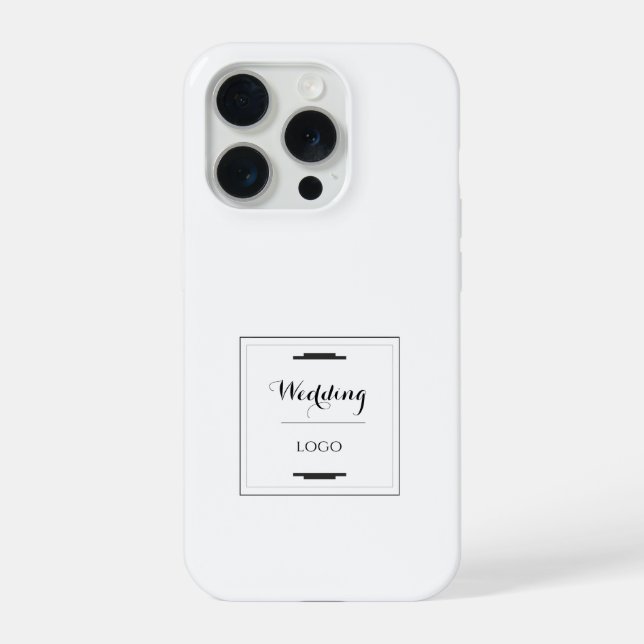 Elegantes Personalisiertes Hochzeitsgeschenk Maßge iPhone Hülle (Rückseite)