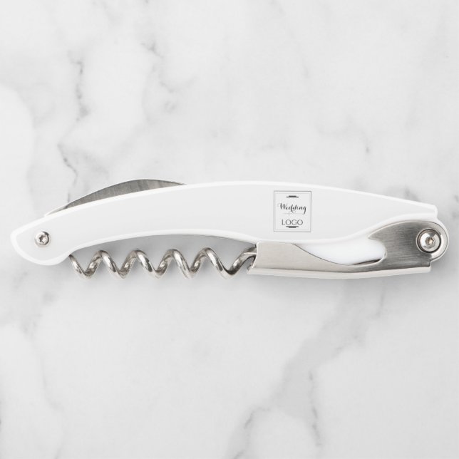 Elegantes Personalisiertes Hochzeitsgeschenk Maßge Kellnermesser (Rückseite)