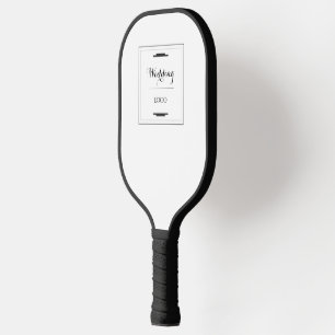 Elegantes Personalisiertes Hochzeitsgeschenk Maßge Pickleball Schläger